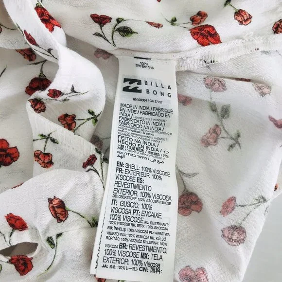 Billabong x Steph Collab NEW Claire Smith Sweet Soul Wrap Top White Size XS - Picture 11 of 11